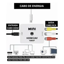 Adaptador Converte Entrada Hdmi Em Saida Av Rca Tv De Tubo Foto mini 4