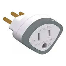 Adaptador De Tomada Para Pino Chato Tipo Americano Tripolar 3 Pinos Daneva 5 Unidades Foto mini 2