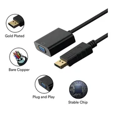 Adaptador Displayport Dp para Vga Adaptador VGA de mesa Foto mini 2