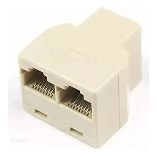 Adaptador Divisor Rj45 Rede 1 Entrada 2 Saídas Computadores Foto 1