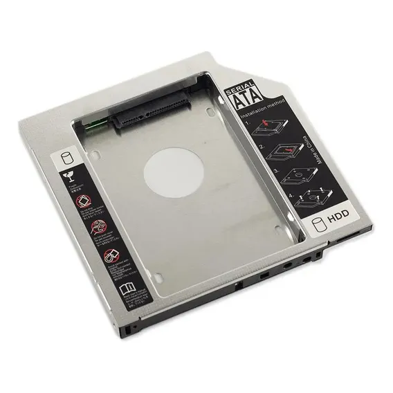 Adaptador Dvd P/ Hd Ou Ssd Sata Notebook Drive Caddy 12,7mm Foto 1