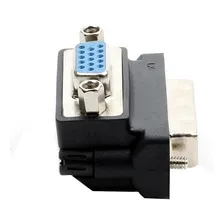 Adaptador Dvi-i 24+5 X Vga 90º Graus Tipo L Monitor Projetor Foto mini  2