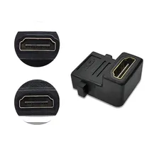 Adaptador Emenda Hdmi Fêmea X Fêmea L 90º Graus Plug Painel Foto mini 3