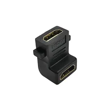 Adaptador Emenda Hdmi Fêmea X Fêmea L 90º Graus Plug Painel Foto mini 1
