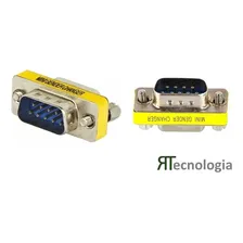 Adaptador / Emenda Serial Db9 Macho X Macho 9 Pinos Rs232 Foto mini 1