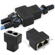 Adaptador Extensor Emenda Duplicador Para Cabo De Rede Rj45 Foto  mini 1