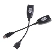 Adaptador Extensor Rj45 Usb Ate 50 Metros Cor Preto Foto  mini 1