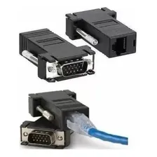 Adaptador Extensor Vga Video Via Cabo Rede Rj45 Foto mini  2