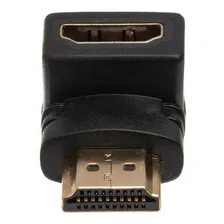 Adaptador Hdmi 90 Graus Em L Macho X Fêmea Tv Parede Foto mini 3