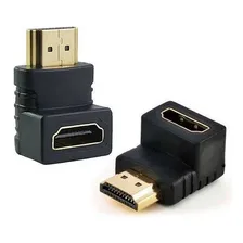 Adaptador Hdmi 90 Graus Em L Macho X Fêmea Tv Parede Foto mini 2