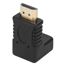 Adaptador Hdmi M P/ Hdmi F 90° Dourado Foto mini 1