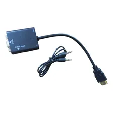 Adaptador Hdmi Para Vga Com Cabo P2 De Áudio Kit Com 3 Caixas Foto mini 4