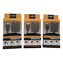 Adaptador Hdmi Para Vga Com Cabo P2 De Áudio Kit Com 3 Caixas Foto mini 1
