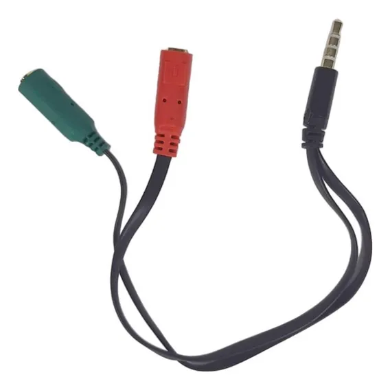 Adaptador Headphone Splitter Fone Microfone P2 3,5mm Aud-01 Foto 1