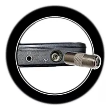 Adaptador Metal Antena Coaxial Europeu Macho Tv Foto mini 2