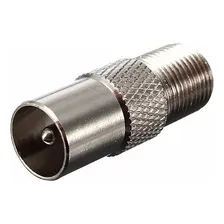 Adaptador Metal Antena Coaxial Europeu Macho Tv Foto mini 4