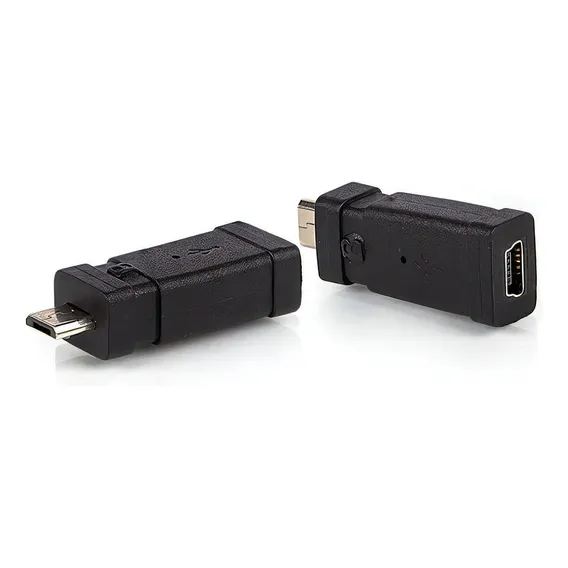 Adaptador Micro Usb Para Mini Usb - Fêmea Foto 1