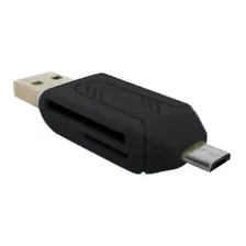 Adaptador Micro Usb V8 Usb Cartão Sd Micro Sd Otg Le-5555 Foto mini 3