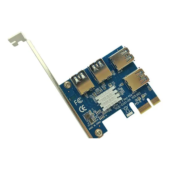Adaptador Multiplicador Riser Pci-e 1 Para 4 Rig Mineração Foto 1