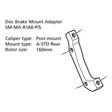 Adaptador P/ Freio Disco Traseiro 160mm Is/pm - Shimano Foto mini 2