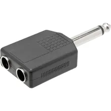 Adaptador P10 Mono Macho X 2 P10 Mono Fêmea Foto  mini 1