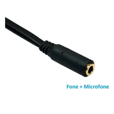 Adaptador P3 Fêmea Para P2 Macho (fone) P2 Macho (microfone) Foto mini 3