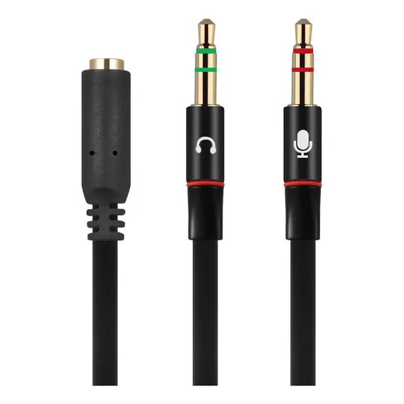 Adaptador P3 Fêmea Para P2 Macho (fone) P2 Macho (microfone) Foto 1