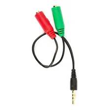 Adaptador P3 (p2 Combo) + 2 Jacks P2 (fone + Microfone) Foto mini 1