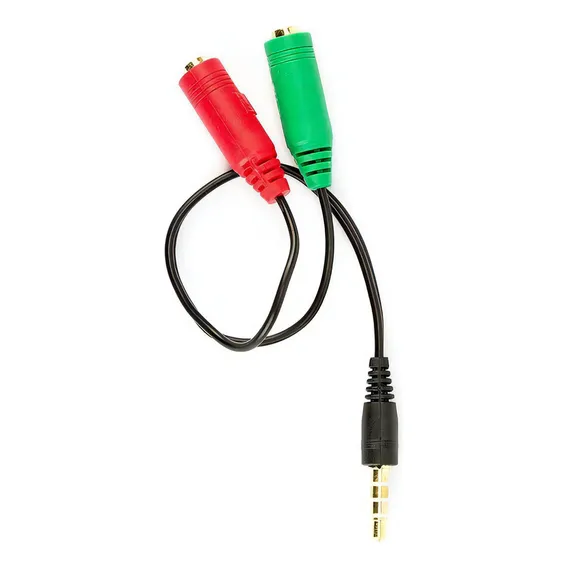 Adaptador P3 (p2 Combo) + 2 Jacks P2 (fone + Microfone) Foto 1