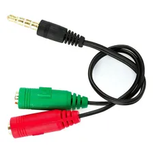 Adaptador P3 (p2 Combo) + 2 Jacks P2 (fone + Microfone) Foto mini 2