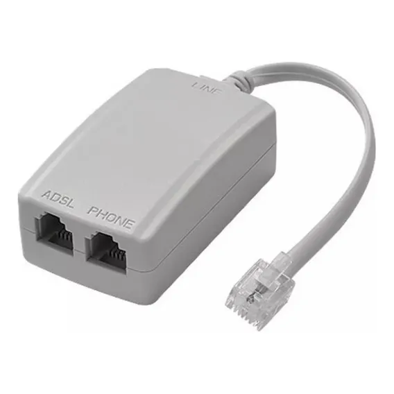 Adaptador Para Cabo De Rede Magcom Duplo Rj11 A Rj11 Foto 1