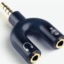 Adaptador Para Fone Microfone Lapela P2 X P3 Áudio Celular Foto mini 2