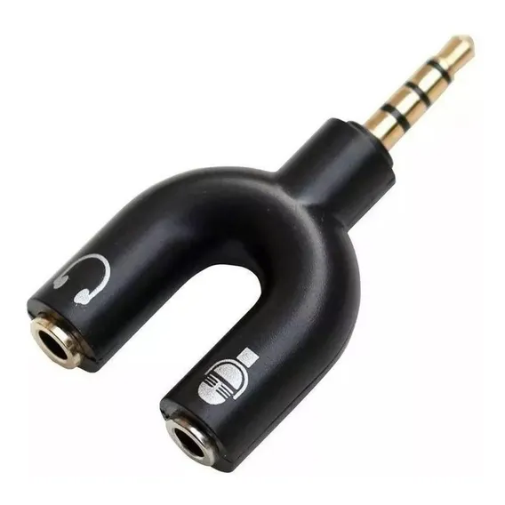 Adaptador Para Fone Microfone Lapela P2 X P3 Áudio Celular Foto 1