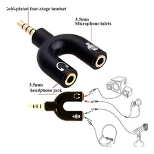 Adaptador Para Fone Microfone Lapela P2 X P3 Áudio Celular Foto mini 3