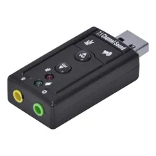 Adaptador Placa De Som Usb 7.1 Canais Virtual Ausb71 Foto mini 1