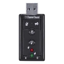 Adaptador Placa De Som Usb 7.1 Canais Virtual Ausb71 Foto mini 3