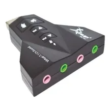 Adaptador Placa De Som Usb 7.1 Entrada P2 Fone E Microfone Foto mini 2