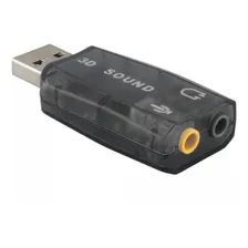 Adaptador Placa De Som Usb Externo Áudio 5.1 Foto mini 1
