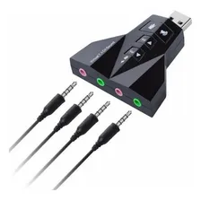 Adaptador placa de som usb Knup Hb-t65 Foto mini 2