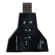 Adaptador placa de som usb Knup Hb-t65 Foto mini 3