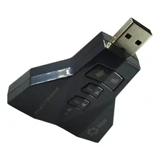 Adaptador Placa Som Usb 7.1 Ent P2 Fone E Microfone Lt-sk002 Foto mini 1