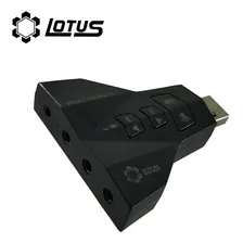 Adaptador Placa Som Usb 7.1 Ent P2 Fone E Microfone Lt-sk002 Foto mini 2