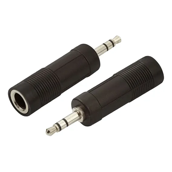 Adaptador Plug Conversor P10 Femea X P2 Macho Estéreo Foto 1