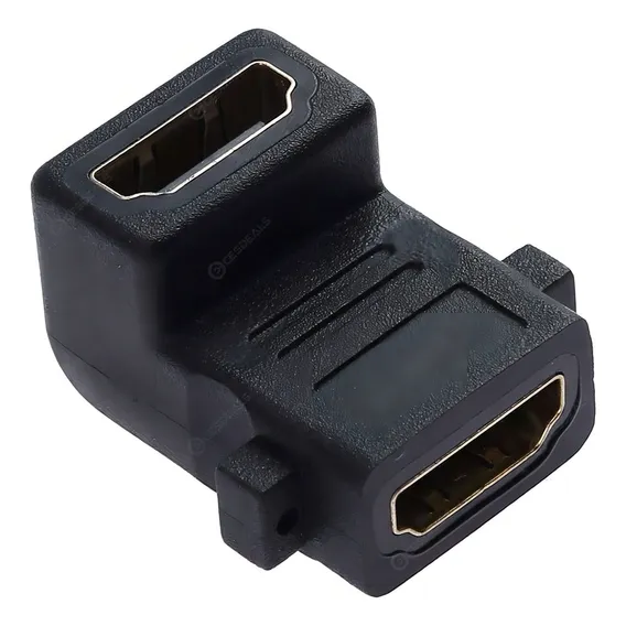 Adaptador Plug Hdmi Femea X Femea 90 Graus Foto 1