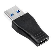 Adaptador Plug Usb-c Fêmea Para Usb 3.0 Macho Cor Preto Foto mini 1