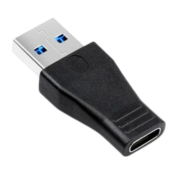 Adaptador Plug Usb-c Fêmea Para Usb 3.0 Macho Cor Preto Foto 1