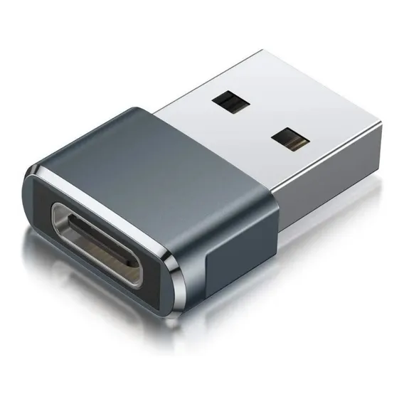 Adaptador Plug Usb Tipo C Fêmea X Usb Macho Foto 1