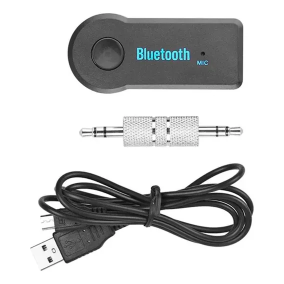 Adaptador Receptor Bluetooth P2 Som Auxiliar Música Carro Foto 1