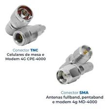 Adaptador Sma X Tnc Para Modem 4g Direto Da Aquário Foto mini  3