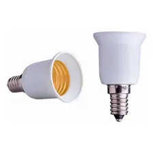 Adaptador Soquete Bocal Conversor E14 Para E27 Decorlux Foto mini 1